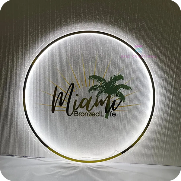 Circle Backlit Business Signs - Nova Pro Signs
