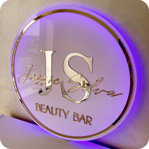 Circle Backlit Business Signs - Nova Pro Signs