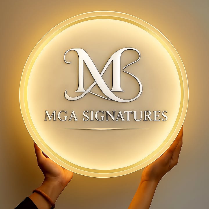 Custom Acrylic backlit Sign for Gloria Angelani - Nova Pro Signs