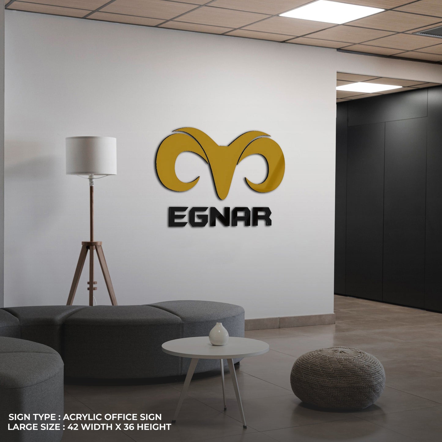 Custom Acrylic Office Sign For Husnain - Nova Pro Signs