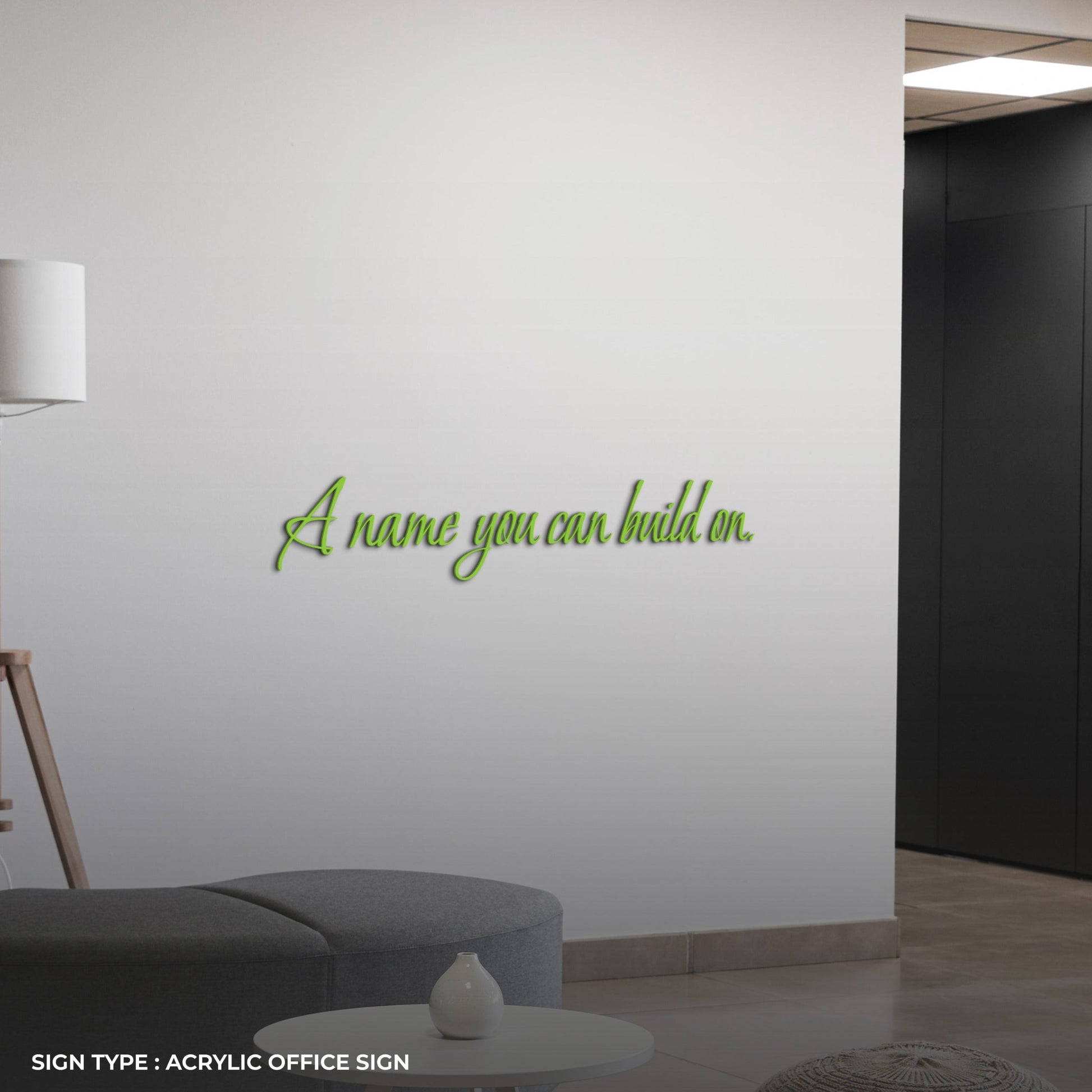 Custom Acrylic Office Sign for Anna Maria Olivo - Nova Pro Signs