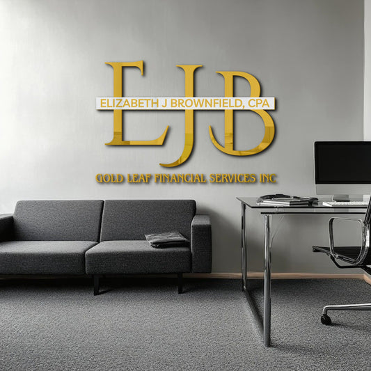 Custom 2D Metal Sign for Elizabeth J Brownfield - Nova Pro Signs