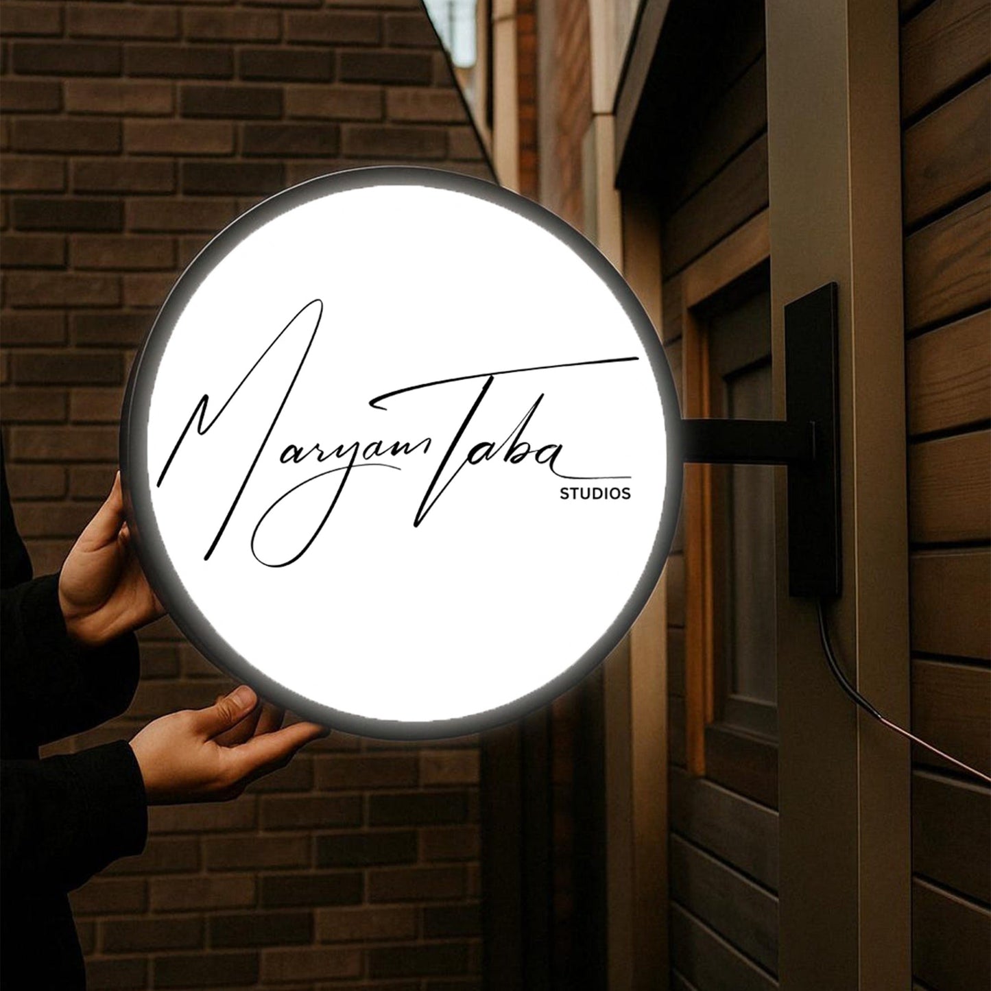 Custom Lightbox Sign for Maryam Taba - Nova Pro Signs