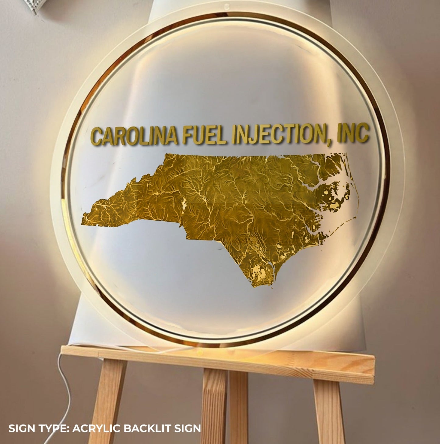 Custom Acrylic Backlit Sign For Gio Va Nna - Nova Pro Signs