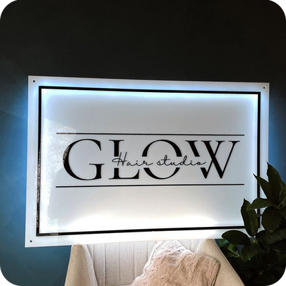 Circle Backlit Business Signs - Nova Pro Signs
