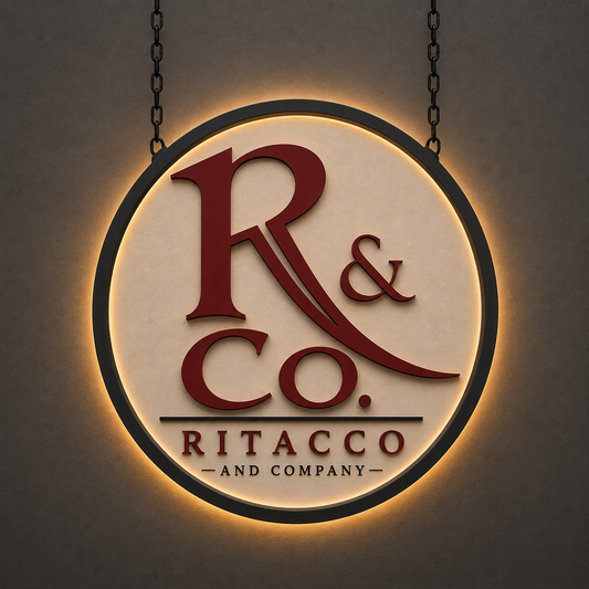 Custom Acrylic Backlit Sign for James Ritacco