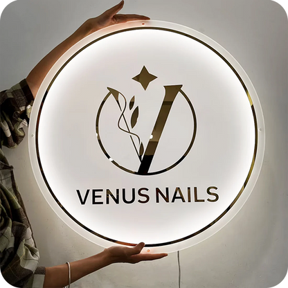 Circle Backlit Business Signs - Nova Pro Signs