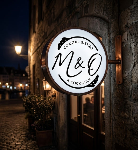 Custom Lightbox Sign for Rachel Breed