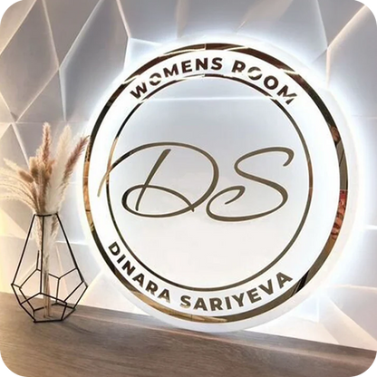 Circle Backlit Business Signs - Nova Pro Signs