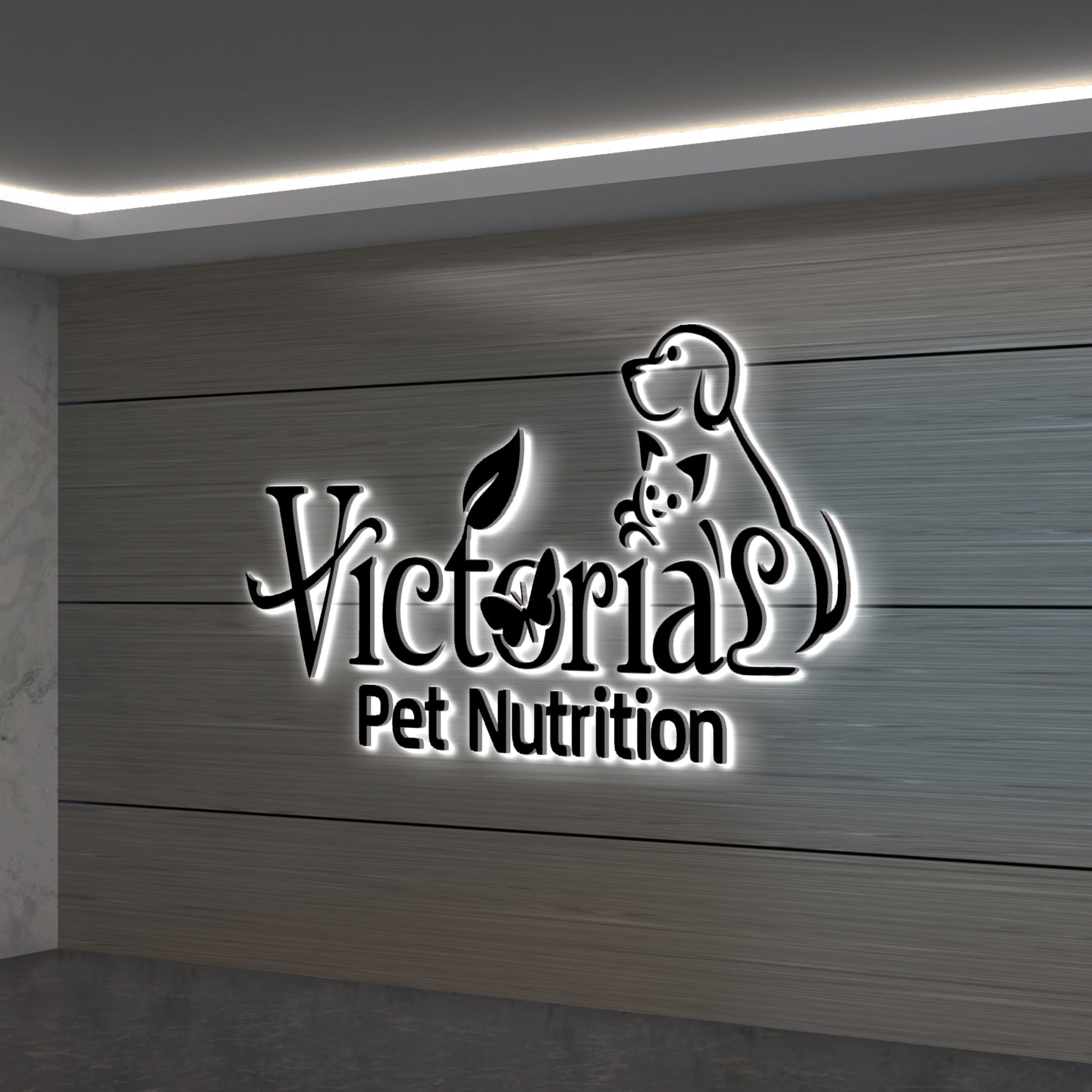 Custom 3D Metal Backlit Sign for Crystal Schoenborn (Black) - Nova Pro Signs