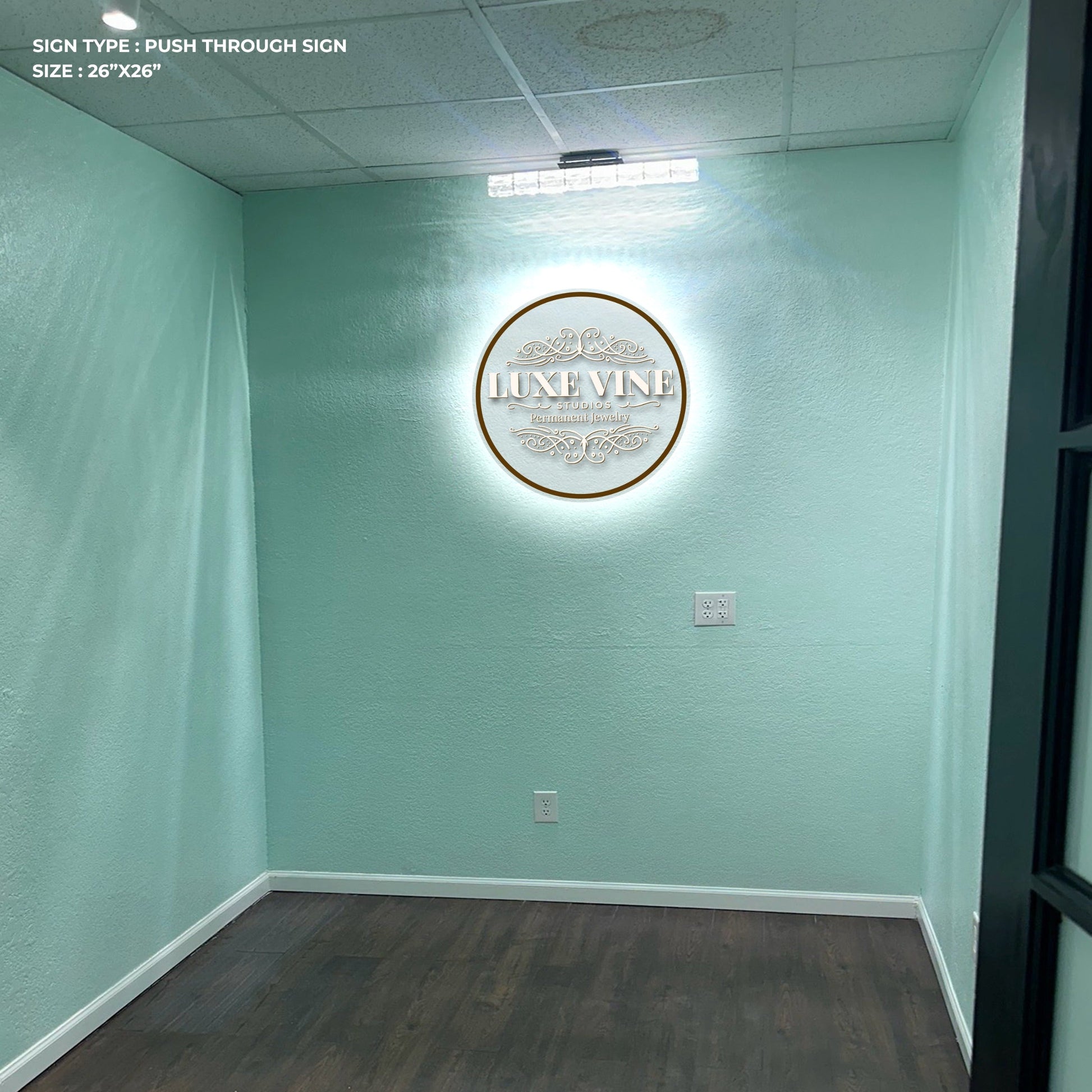 Custom Acrylic Backlit Sign For Alexandria Melendez - Nova Pro Signs