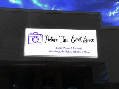 Custom 3D Metal Backlit Sign for Kristen Thomas - Nova Pro Signs