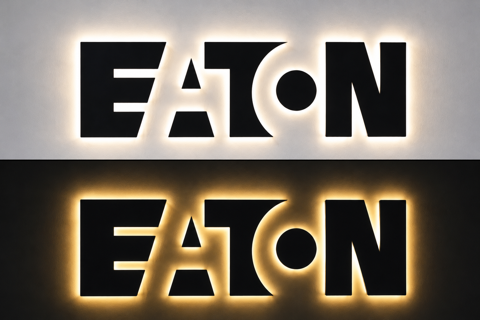 Custom 3D Metal Backlit Sign for Carolyn Hunter