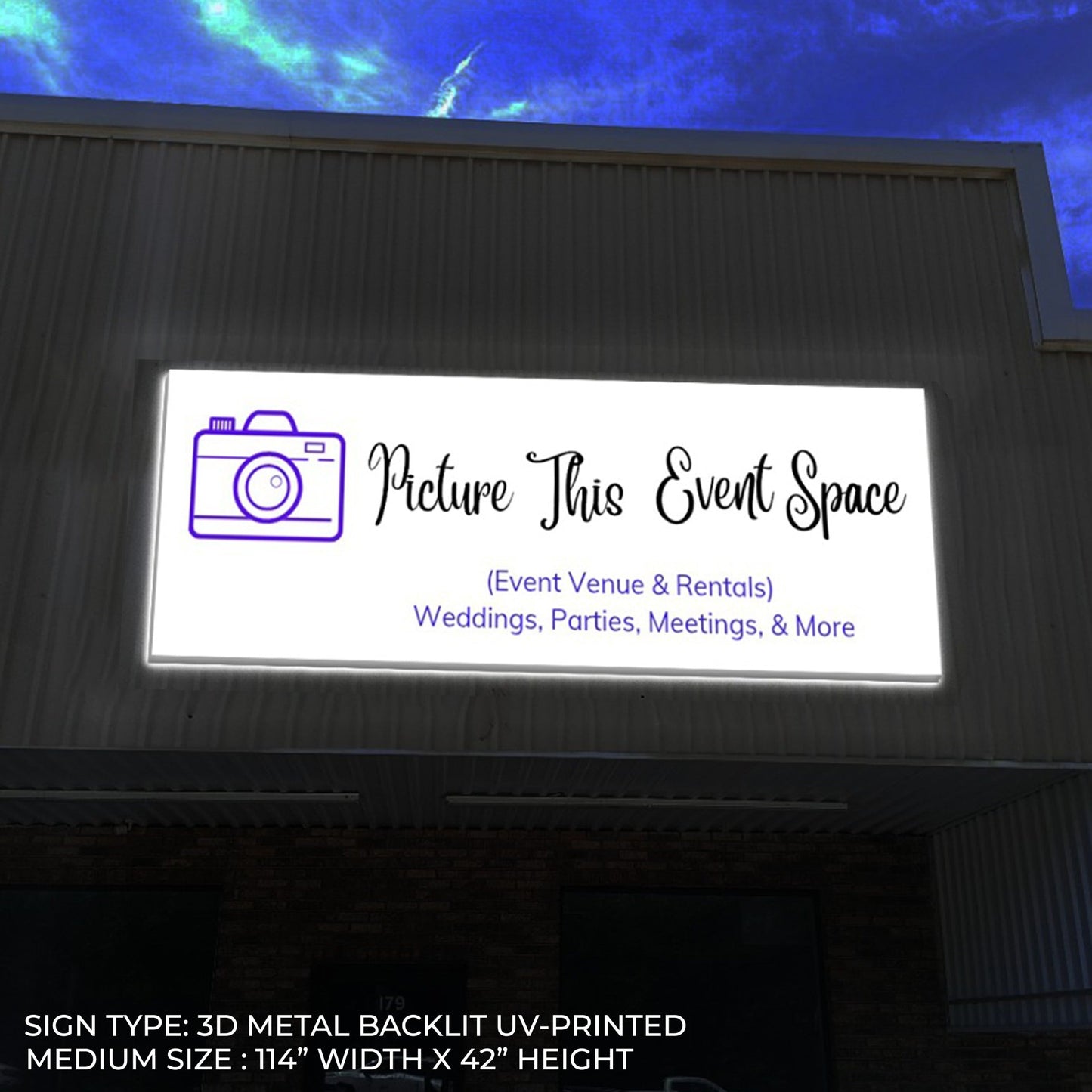 Custom 3D Metal Backlit UV-Printed Sign for Kristen Thomas - Nova Pro Signs