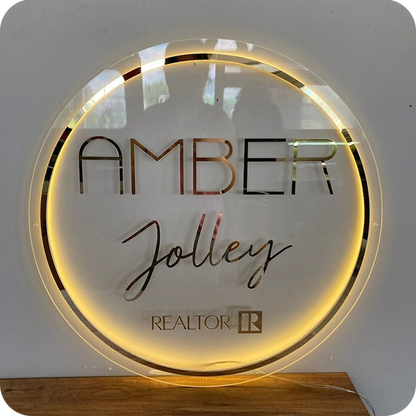 Circle Backlit Business Signs - Nova Pro Signs