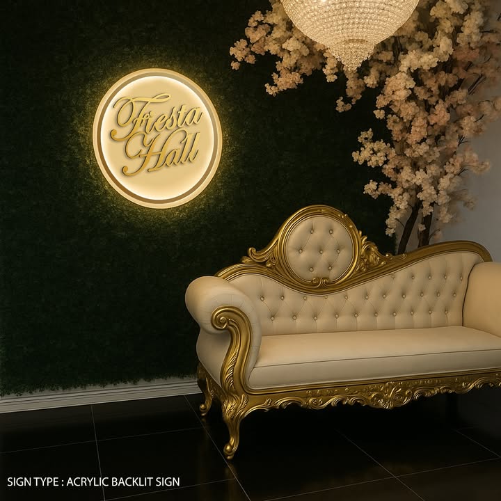 Custom Acrylic backlit Sign for Blanka Nieto - Nova Pro Signs