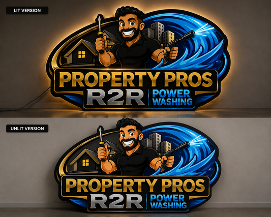 Custom Acrylic Backlit Sign for Rob