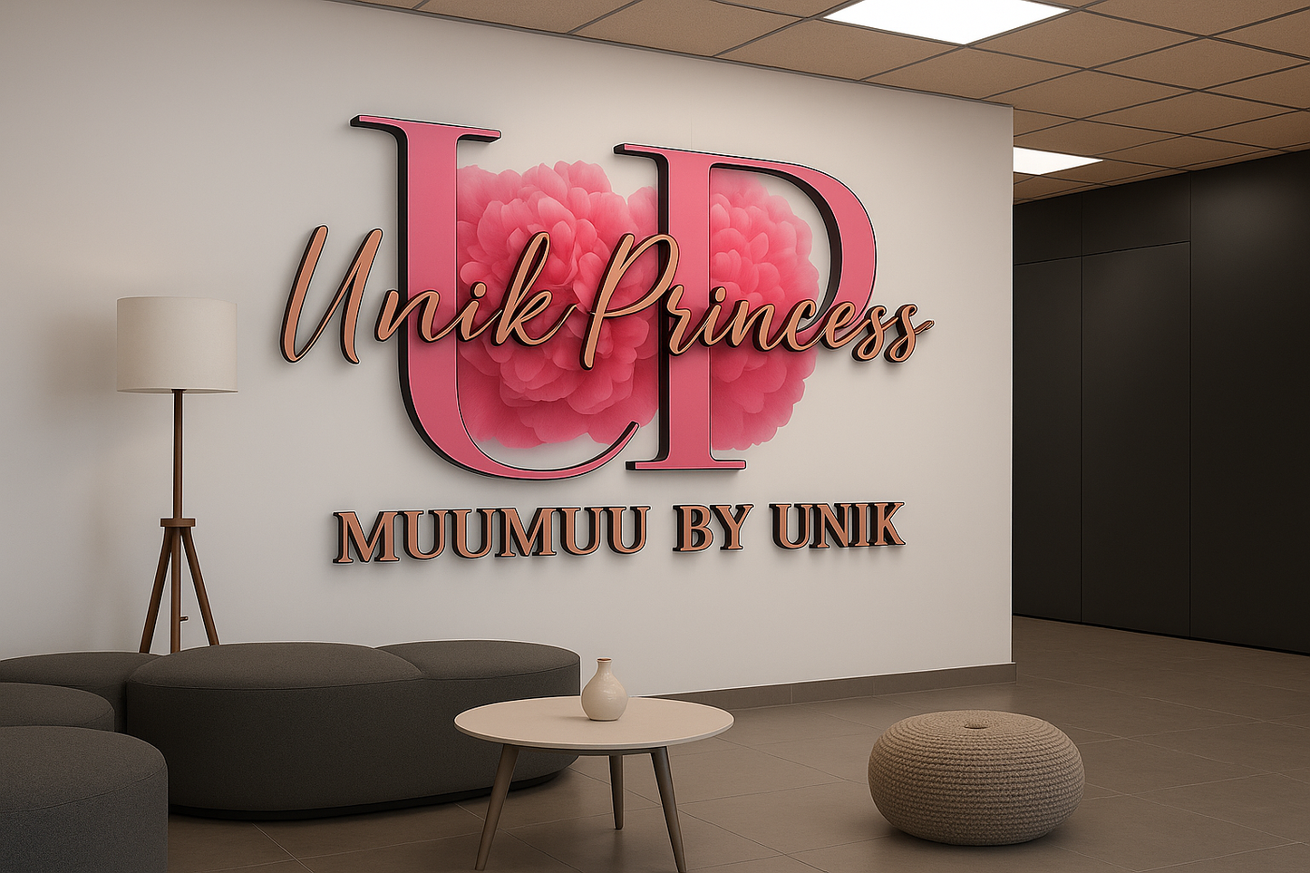 Custom Acrylic Office Sign for Unik Barnes - Nova Pro Signs