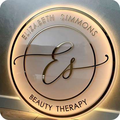 Circle Backlit Business Signs - Nova Pro Signs