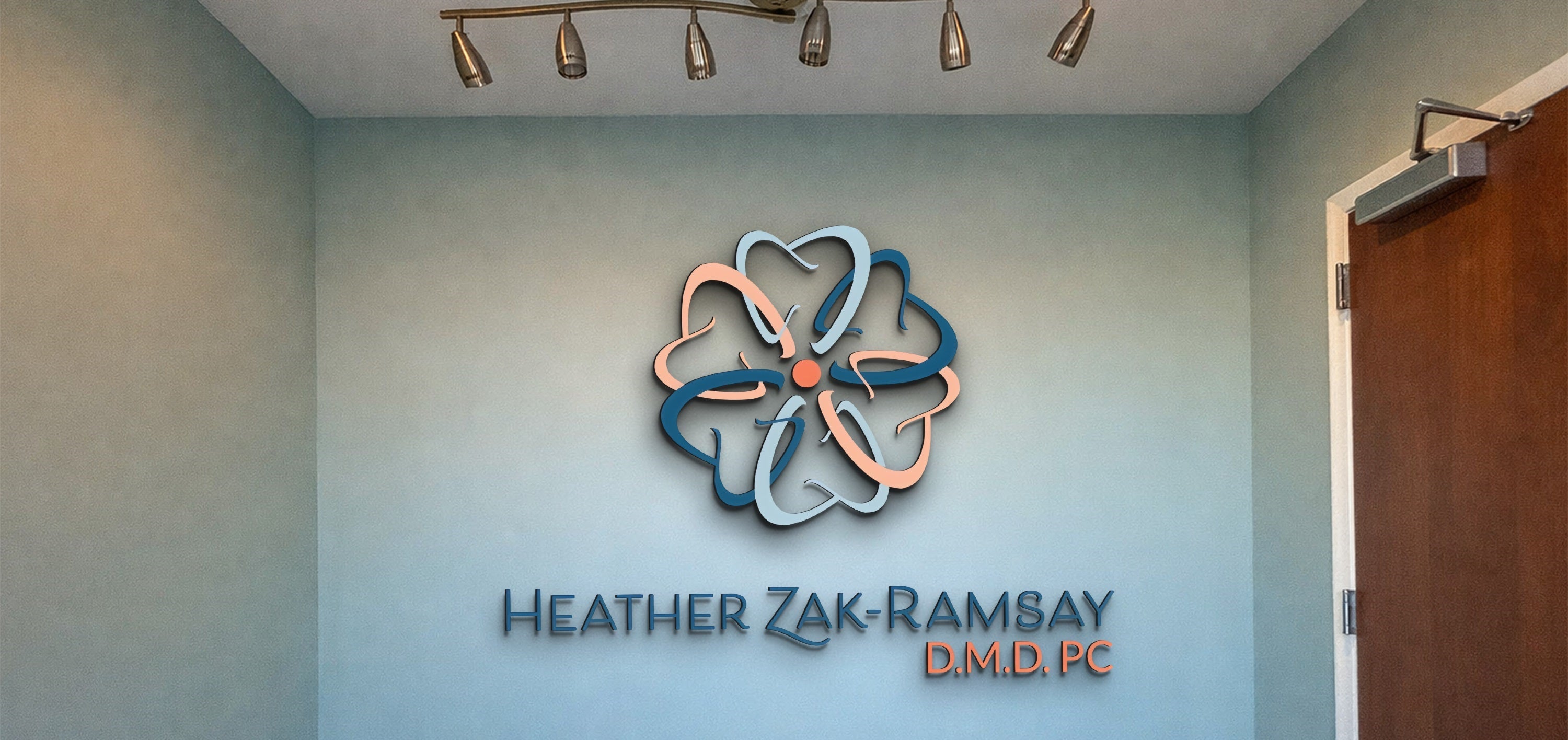 Custom Acrylic Backlit & Acrylic Office Sign for Heather Zak-Ramsay