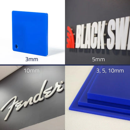 3D Acrylic Logo Wall Sign Standard Colours - Nova Pro Signs