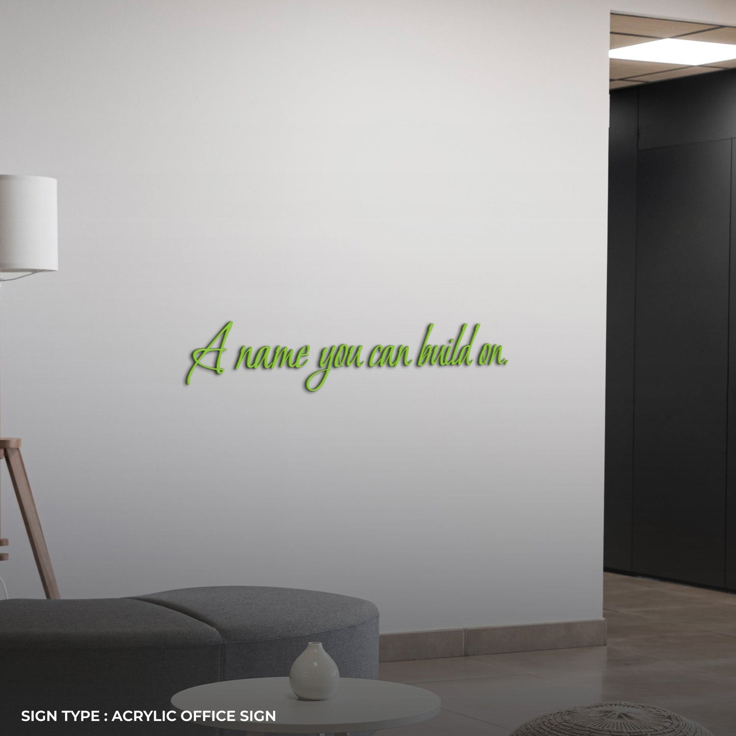 Custom Acrylic Office Sign for Anna Maria Olivo - Nova Pro Signs