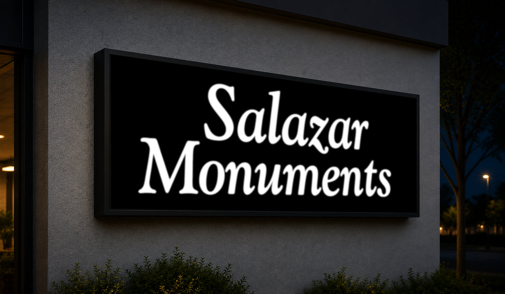 Custom Lightbox Sign for Yvette Salazar