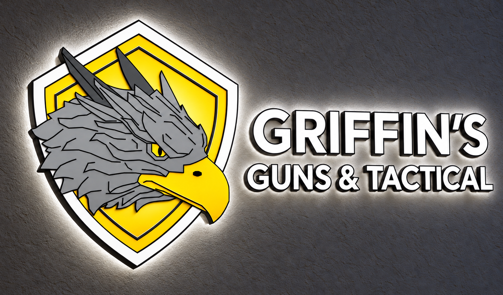 Custom Frontlit with Backlit Channel Letter Sign for Gary Griffin