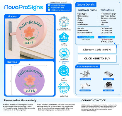 Custom Storefront Signs For Yashua - Nova Pro Signs