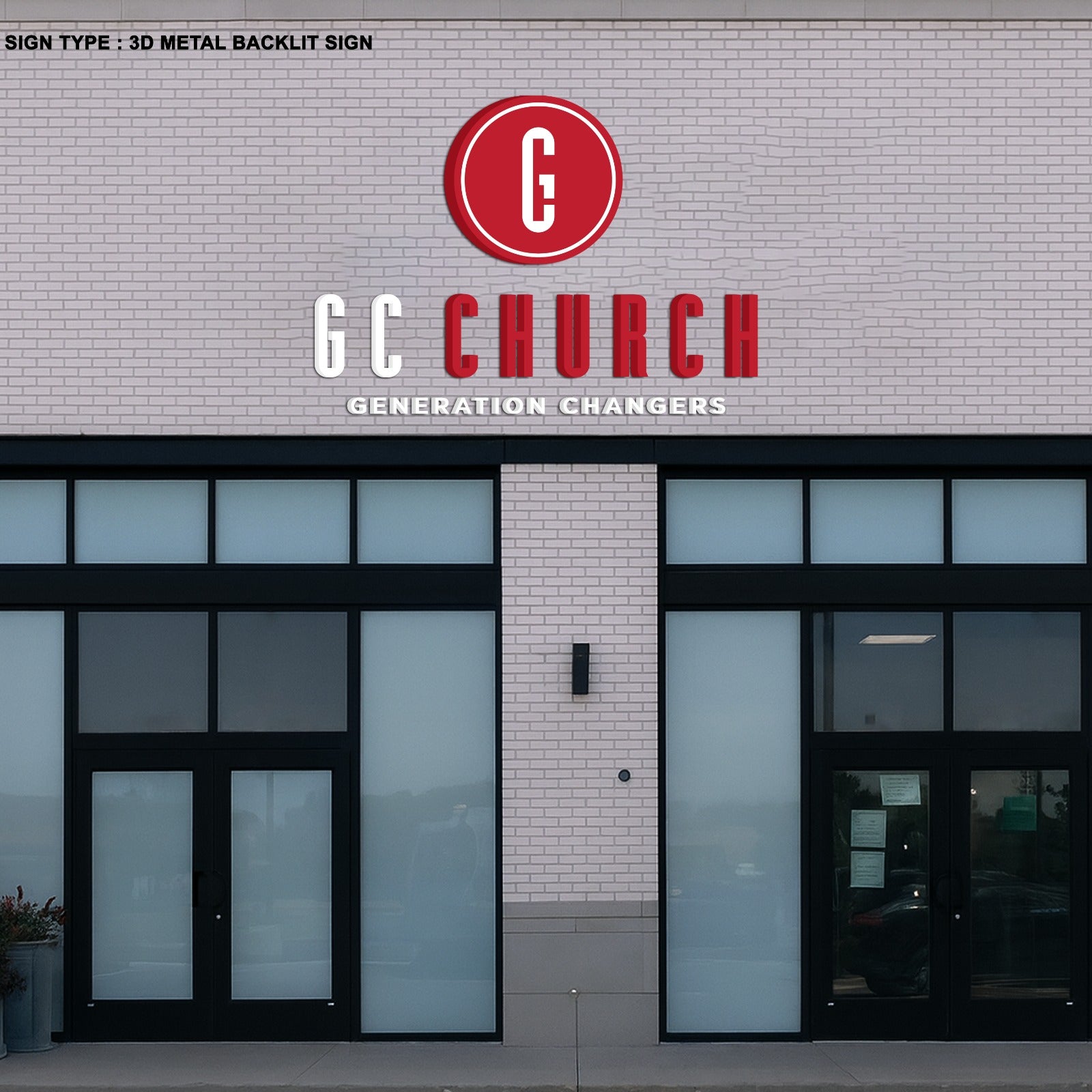 Custom 3D Metal Sign for Jared Harrison