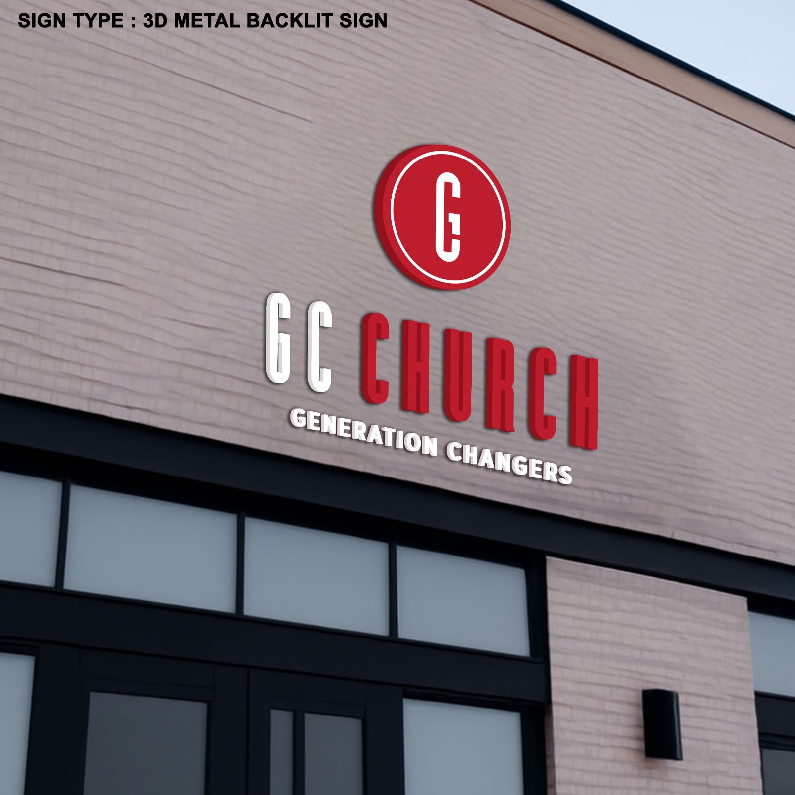 Custom 3D Metal Sign for Jared Harrison