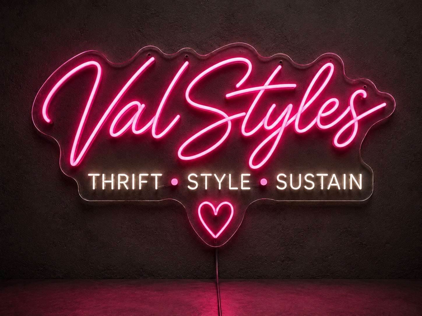 Custom Led Neon Sign for Valesca J. Garate