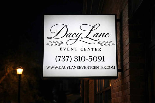 Custom Dual sided Frontlit Lightbox Sign For Edward Montalvo