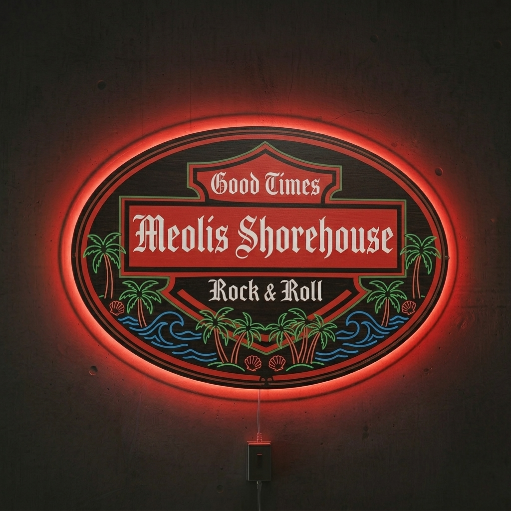 Custom Acrylic Backlit Signs for Philip Meoli