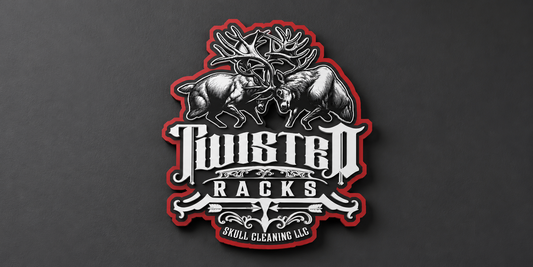 Custom Non-Illuminated Push Through Sign For Twisted Racks