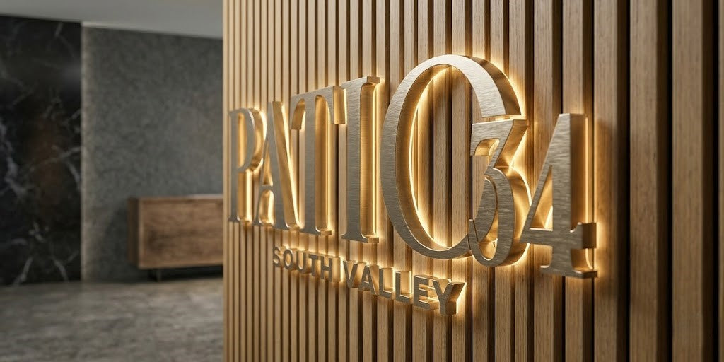 Custom 3D Metal Backlit Sign for Anthony Coleman
