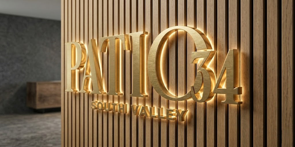 Custom 3D Metal Backlit Sign for Anthony Coleman