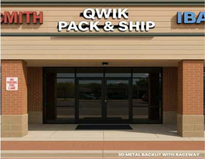 Custom 3D Metal Backlit Sign with raceway For Rakesh Shah - Nova Pro Signs