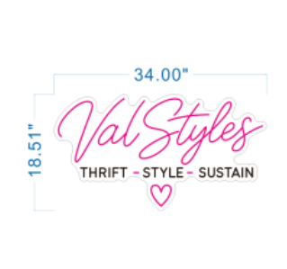 Custom Led Neon Sign for Valesca J. Garate