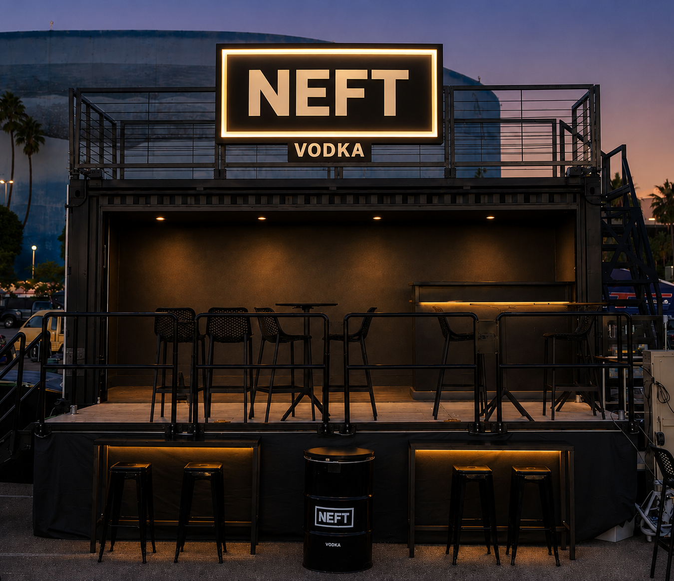 Custom 3D Metal Backlit with Backpanel Sign for Alexandra Grunbeck (NEFT) (50% Deposit)