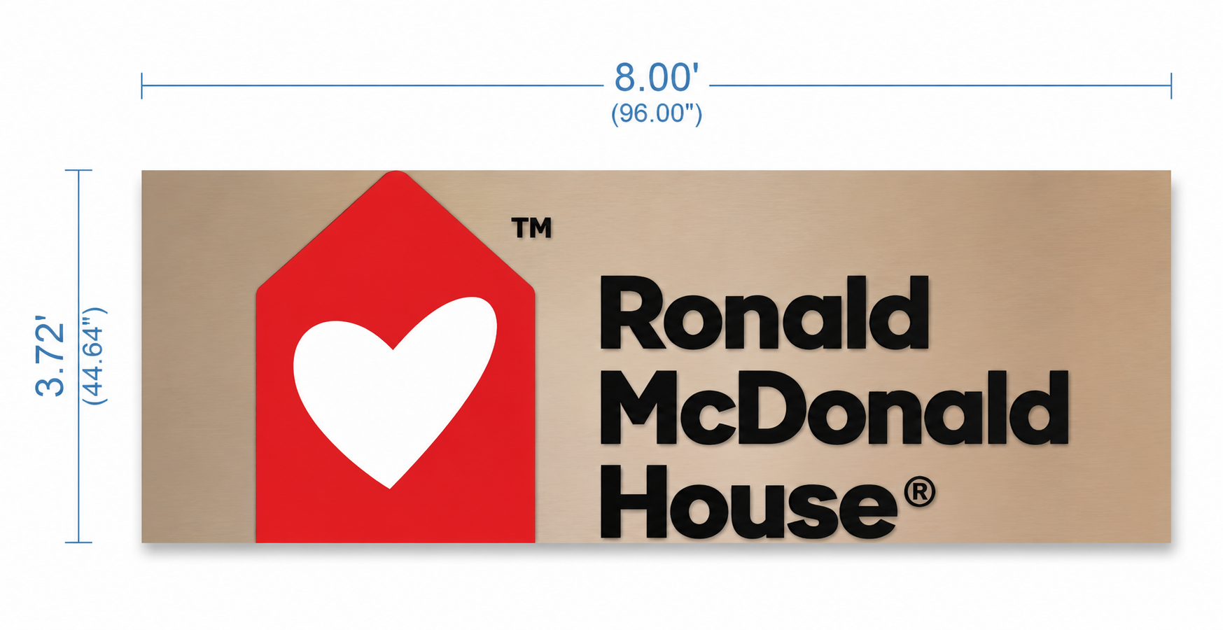 Custom Metal Building Signs for Mitzi Viola (50% Deposit)
