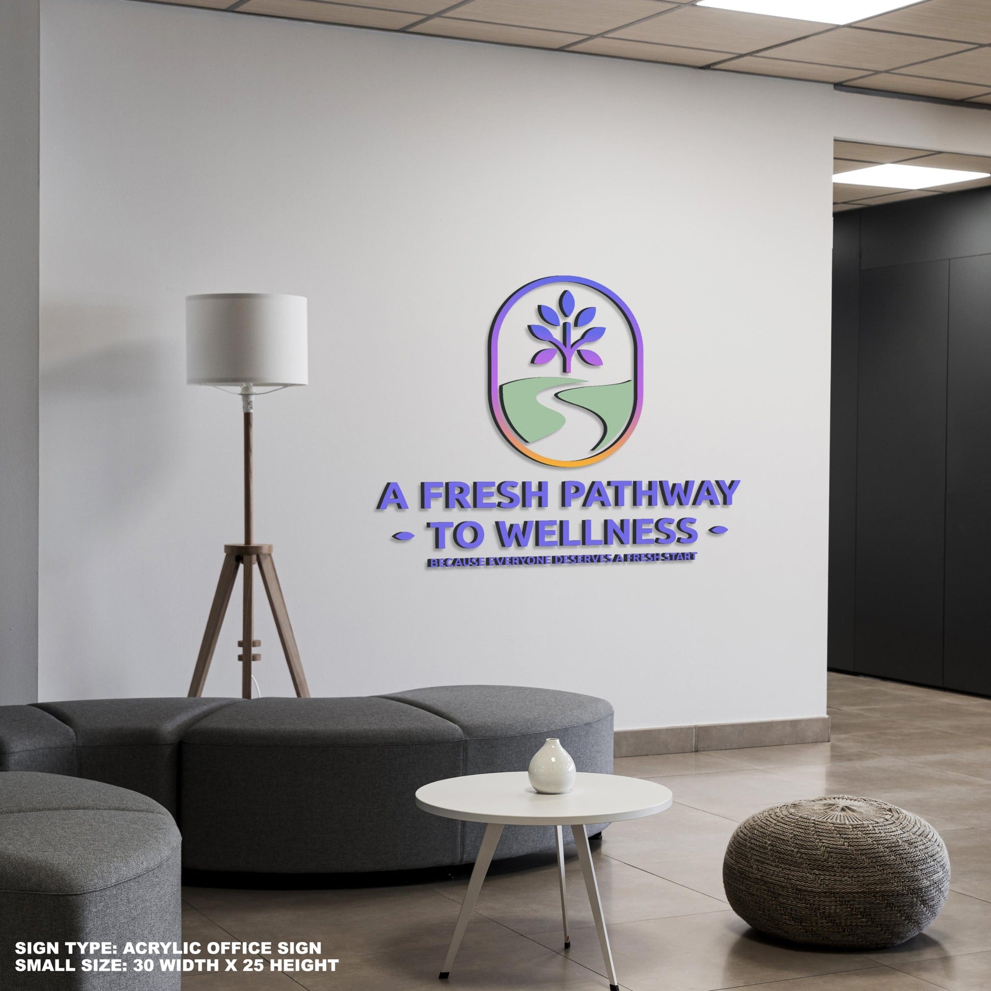 Custom Acrylic Office Sign for Tanya Lafalaise - Nova Pro Signs