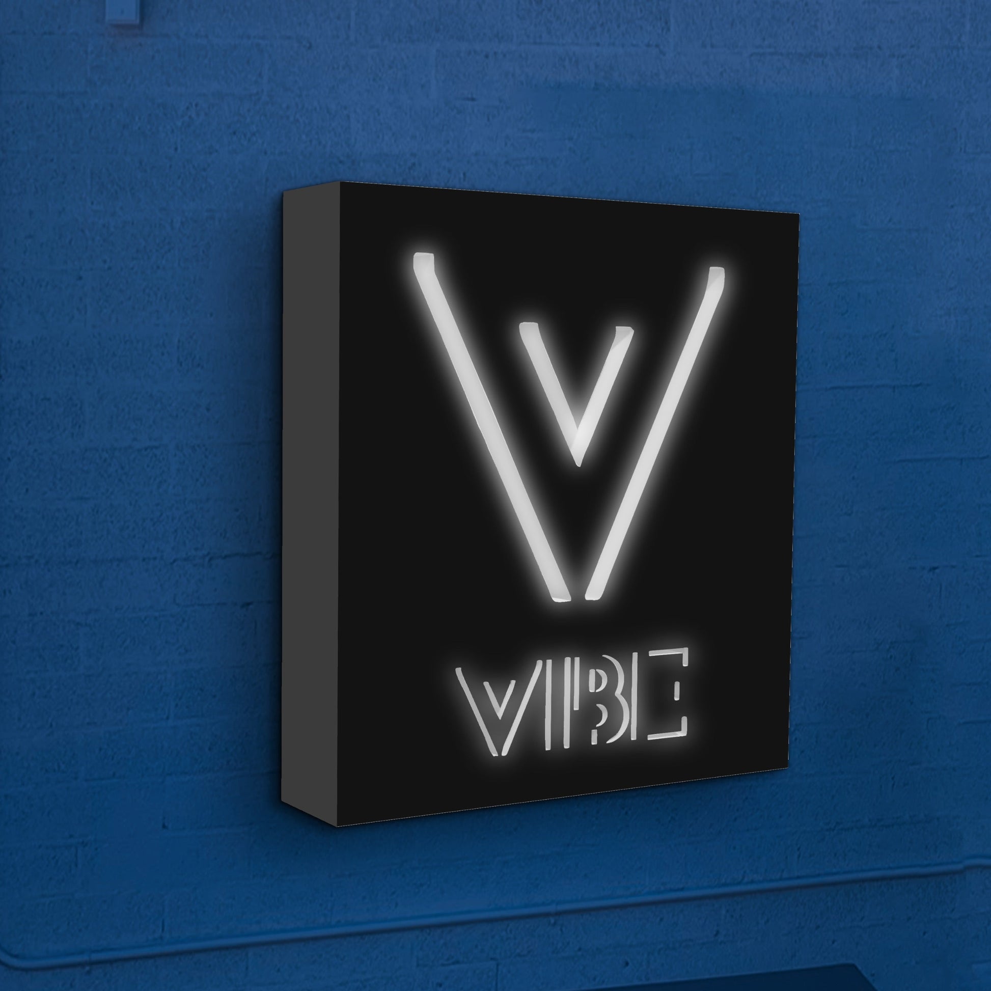 Custom Black Metal Cabinet Box for John - Nova Pro Signs