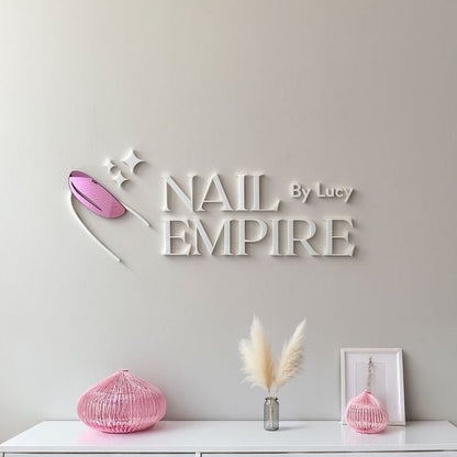 3D Acrylic Logo Wall Sign Standard Colours - Nova Pro Signs