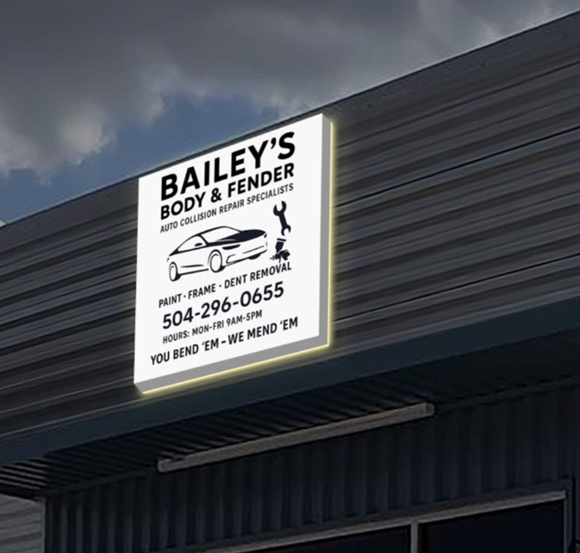 Custom Business Sign For Errol Bradley - Nova Pro Signs