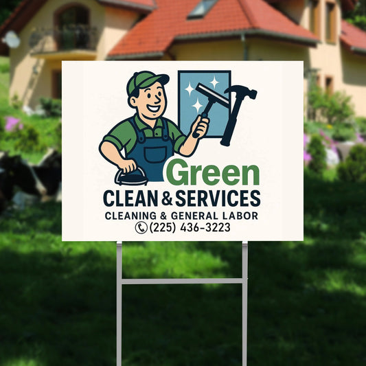 Custom Metal Yard Sign for Noah Green - Nova Pro Signs