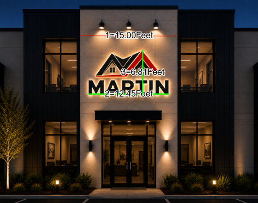 Custom 3D Metal Backlit Sign For Jenny Martin (50% Deposit)