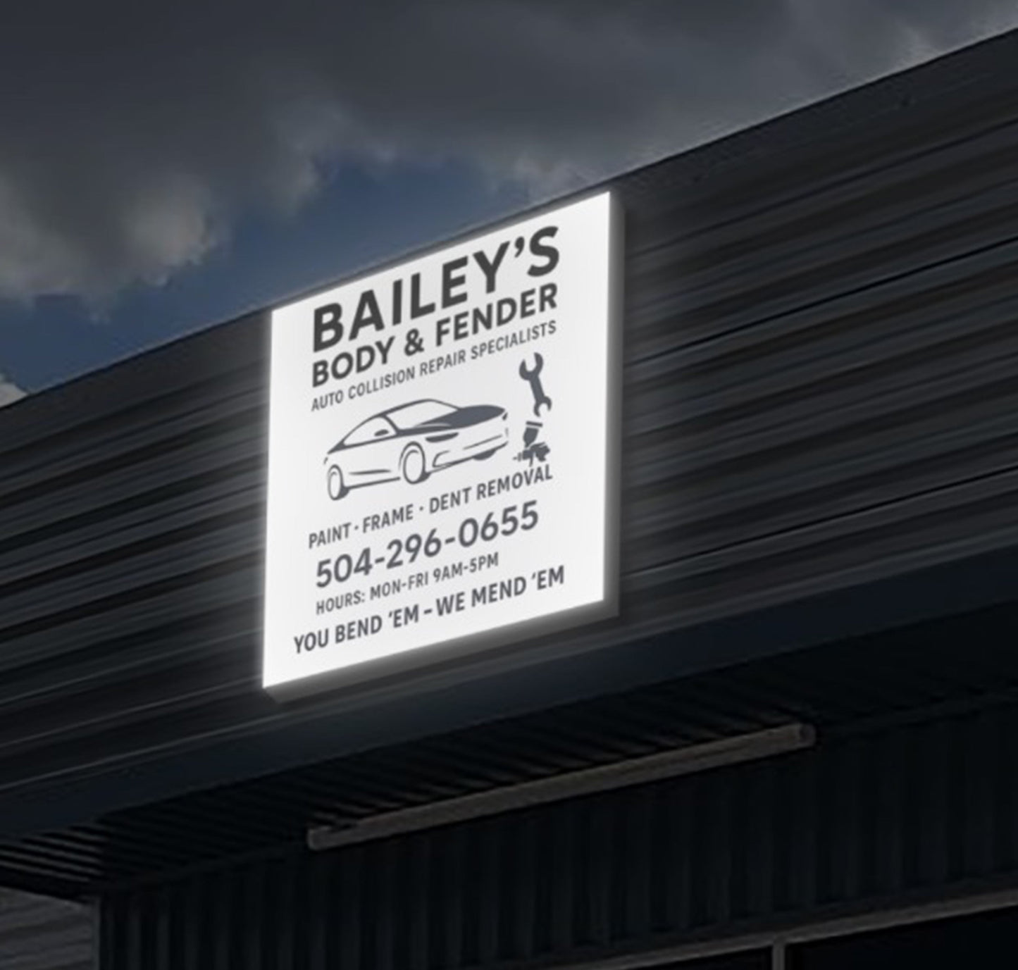 Custom Business Sign For Errol Bradley 48x48 - Nova Pro Signs