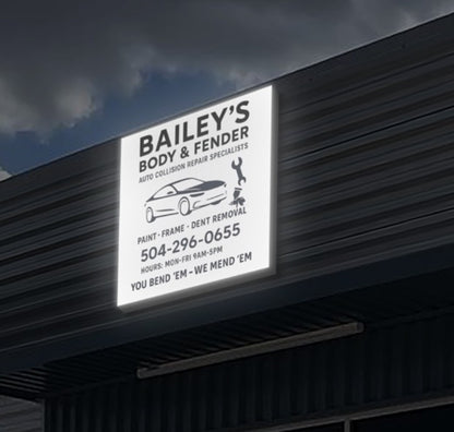 Custom Business Sign For Errol Bradley 48x48 - Nova Pro Signs