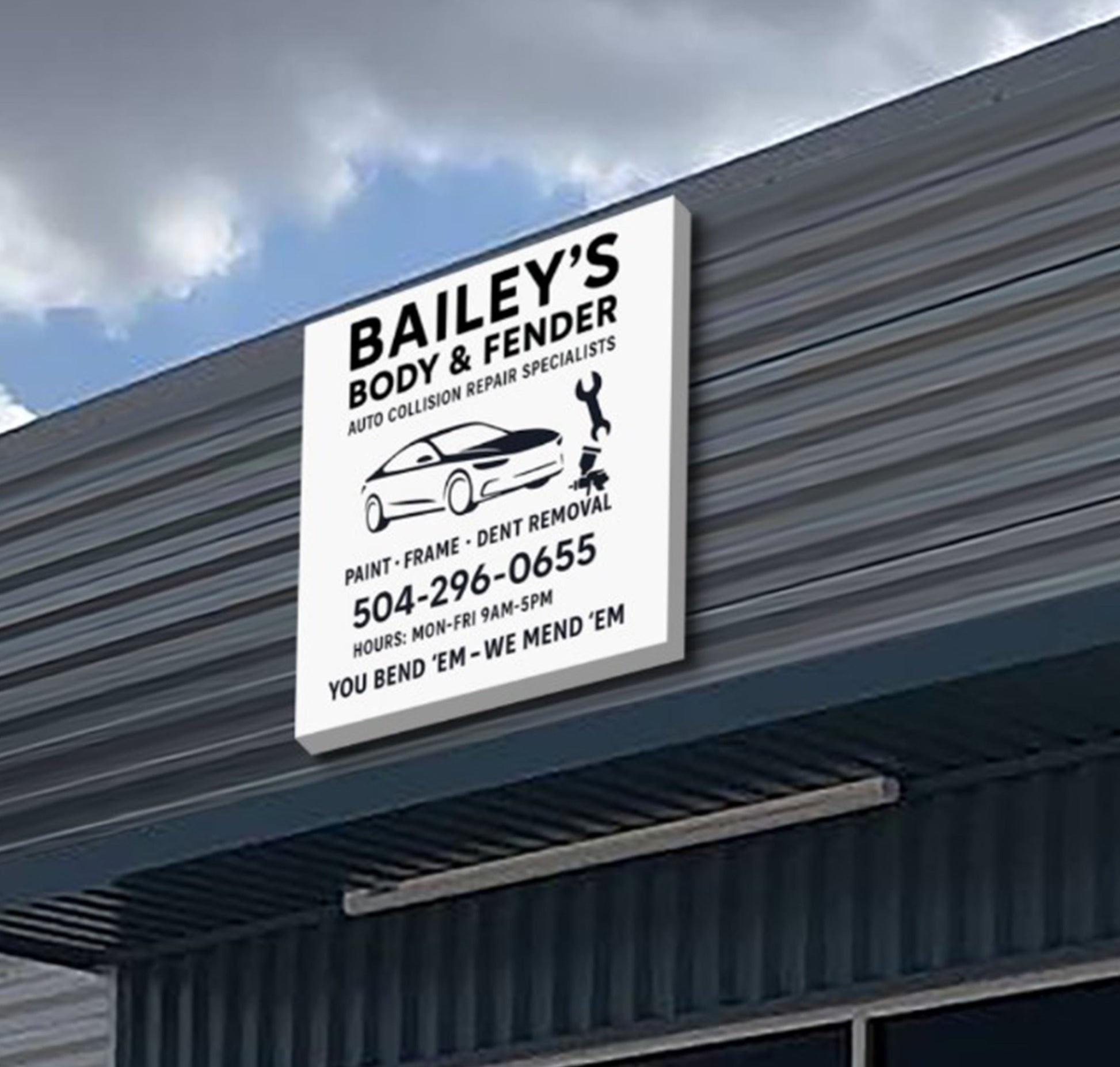 Custom Business Sign For Errol Bradley 48x48 - Nova Pro Signs